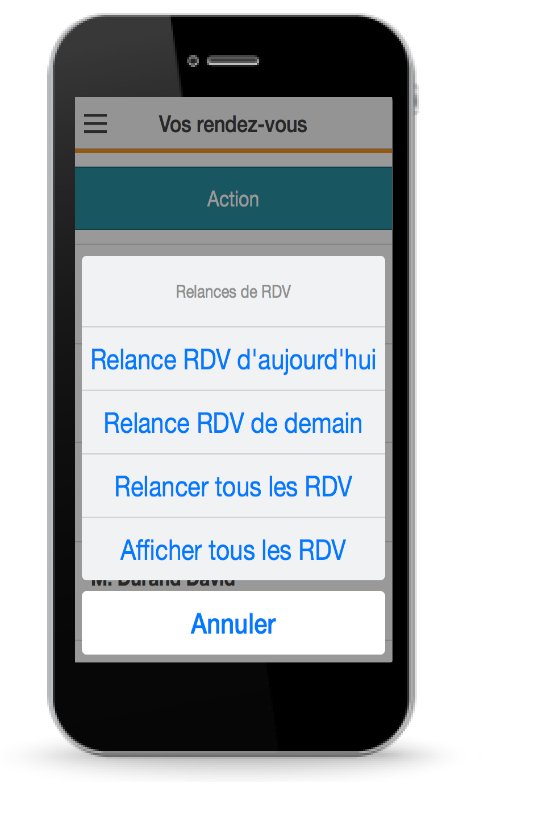 Relance de rendez-vous par SMS